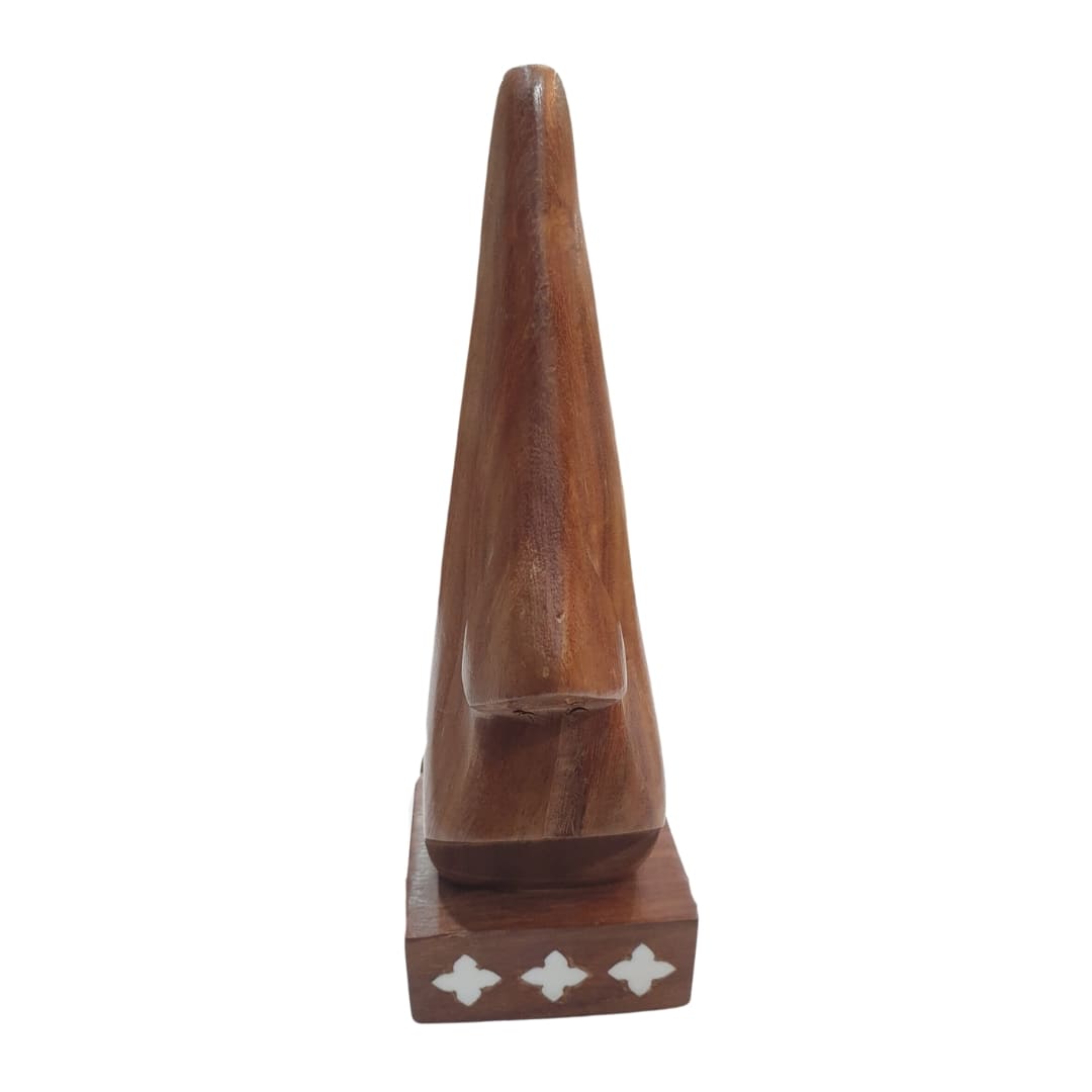 Uphaar Craft Wooden Handmade Human Nose Shaped Spectacle Specs Eyeglass Holder Stand for Home Office Table Decoration