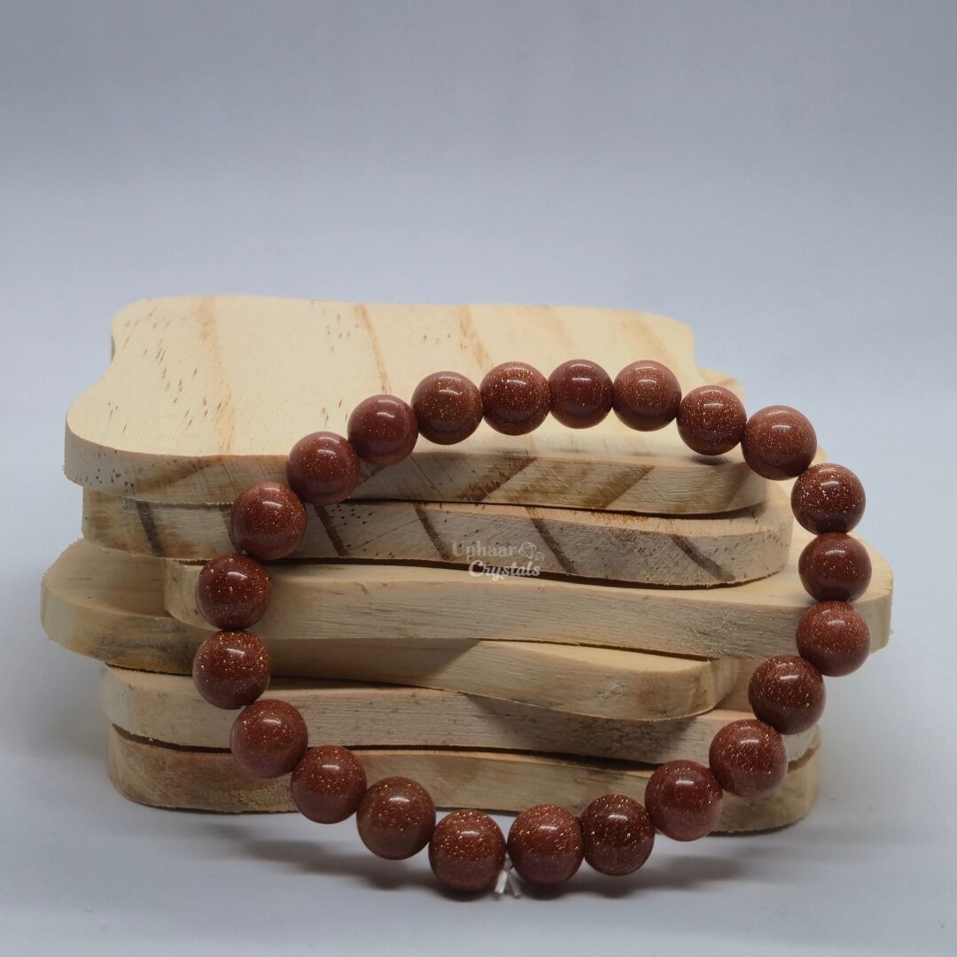 Sunstone Round Bead Bracelet - Image 3